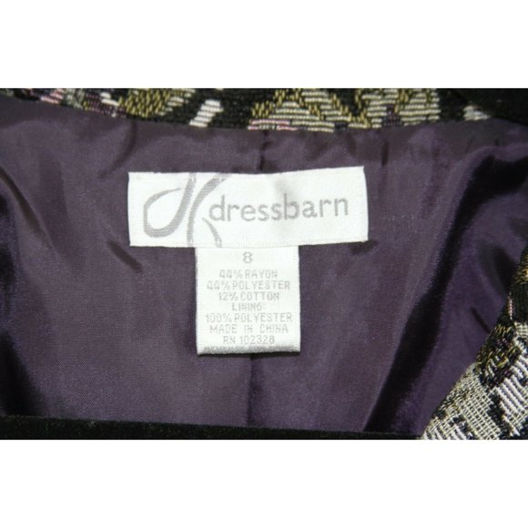 Dressbarn Embroidered Stitched Floral Jacket Blaze - Picture 2 of 6